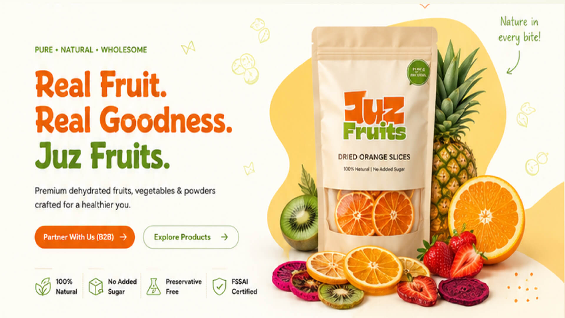 Juz Fruits — Real Fruit. Real Goodness.